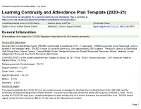 Learning Continuity and Attendance Plan