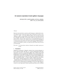 On Numeral Complexity in Hunter-Gatherer Languages