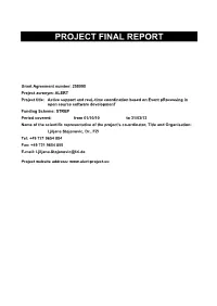 Publishable Final Report
