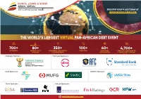 The World's Largest Virtual Pan-African Debt Event