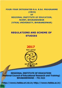 B.A. B.Ed. Syllabus