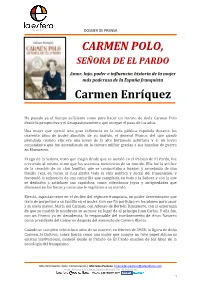 CARMEN POLO, Carmen Enríquez