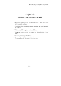 Chapter Two Mistakes Regarding Places of Salāt