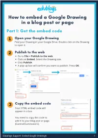How to Embed Google Drawings Edublogs