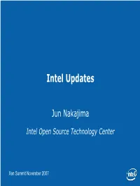 Intel Updates