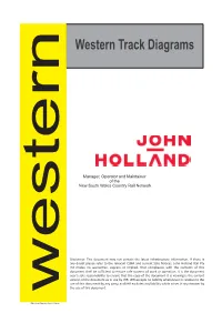 Western Track Diagrams Version: 3.3 Western Division - Track Diagrams