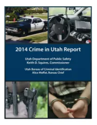 2014 Crime in Utah Report Table of Contents