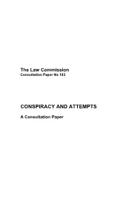 Conspiracy and Attempts Consultation