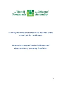 How We Best Respond to the Challenges and Opportunities of an Ageing Population