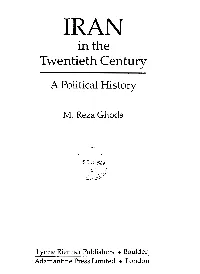 IRAN in the Twentieth Century