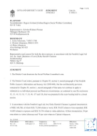 Plaintiff Defendant Judgment