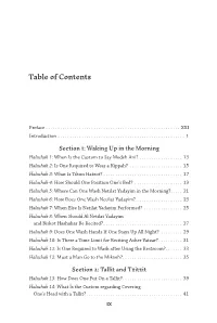 Table of Contents