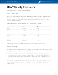 TDA Cement Additive