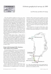Airborne Geophysical Surveys in 1995