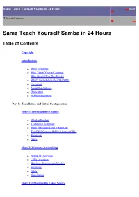 Linux Sams Teach Yourself Samba in 24 Hours.Pdf