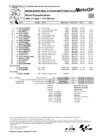 R Race CLASSIFICATION