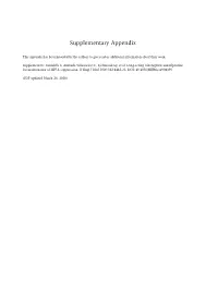 Supplementary Appendix