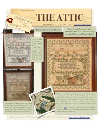 Attic Sampler Newsletter 05152017