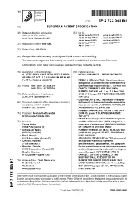 Compositions for Treating Centrally Mediated