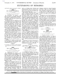 Extensions of Remarks E2489 EXTENSIONS of REMARKS