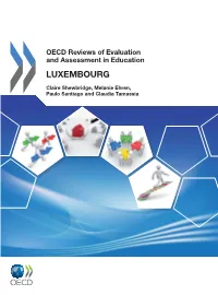 OECD Reviews of Evaluation and Assessment in Education LUXEMBOURG