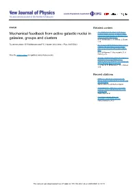 Mechanical Feedback from Active Galactic Nuclei in Galaxies, Groups and Clusters