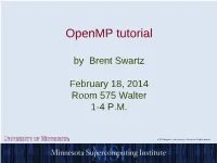 Parallel Programming Using Openmp Feb 2014