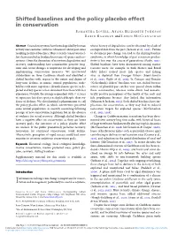 Shifted Baselines and the Policy Placebo Effect in Conservation