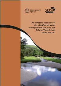 An Interim Overview of the Significant Water Management Issues in the Solway Tweed River Basin District Foreword