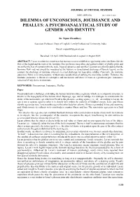 Dilemma of Unconscious, Jouissance and Phallus: a Psychoanalytical Study of Gender and Identity
