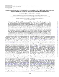Distribution Models and a Dated Phylogeny for Chilean Oxalis Species Reveal Occupation of New Habitats by Different Lineages, Not Rapid Adaptive Radiation
