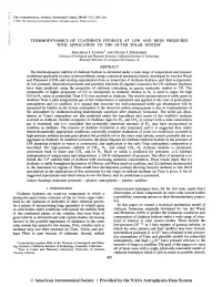Thermodynamics of Clathrate Hydrate at Low and High Pressures With
