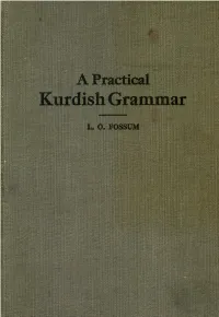 A Practical Kurdish Grammar