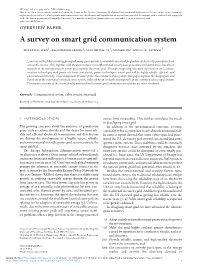 A Survey on Smart Grid Communication System