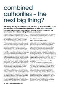 Combined Authorities – the Next Big Thing?