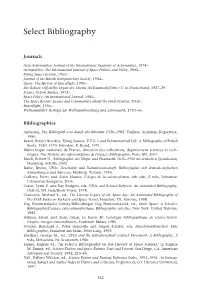 Select Bibliography