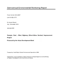 Semi-Annual Environmental Monitoring Report