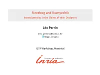 Streebog and Kuznyechik Inconsistencies in the Claims of Their Designers