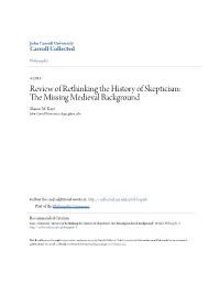 The Missing Medieval Background