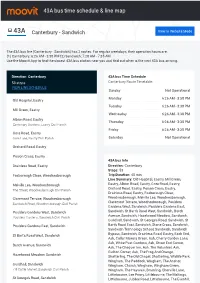 43A Bus Time Schedule & Line Route