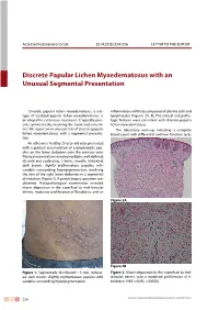 Discrete Papular Lichen Myxedematosus with an Unusual Segmental Presentation