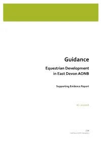 Guidance Equestrian Development in East Devon AONB Supporting