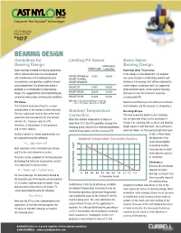 Guidelines for Bearing Design Using Nylon Materials