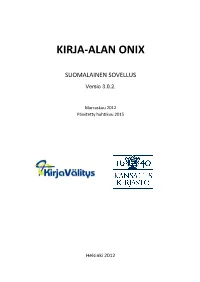 Kirja-Alan Onix