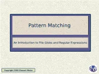 Pattern Matching
