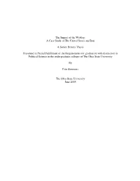 The Impact of the Weblog: a Case Study of the United States and Iran