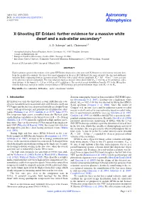 X-Shooting EF Eridani: Further Evidence for a Massive White Dwarf and a Sub-Stellar Secondary