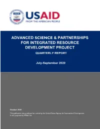 Advanced Science & Partnerships For