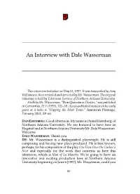 An Interview with Dale Wasserman