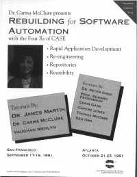 Automation with the Four Rs of CASE